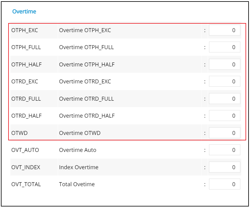 Attendance Interface Result Listing Page